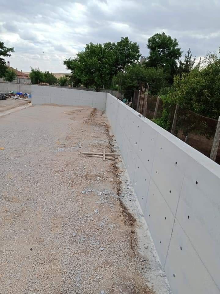 Kademeli beton duvar uygulaması – Ankara